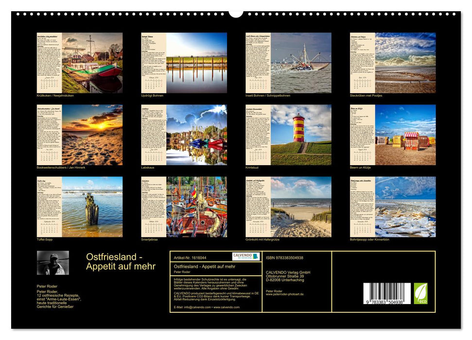 East Frisia - Appetite for more (CALVENDO Premium Wall Calendar 2024) 