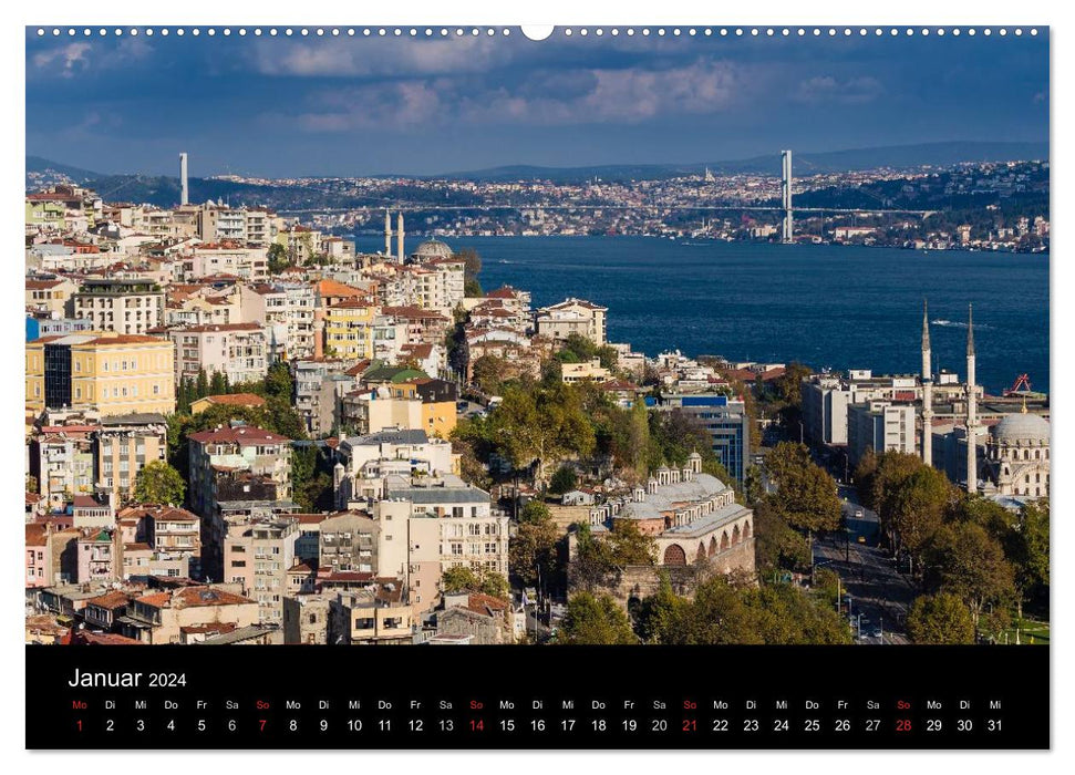 En déplacement à Istanbul (calendrier mural CALVENDO 2024) 