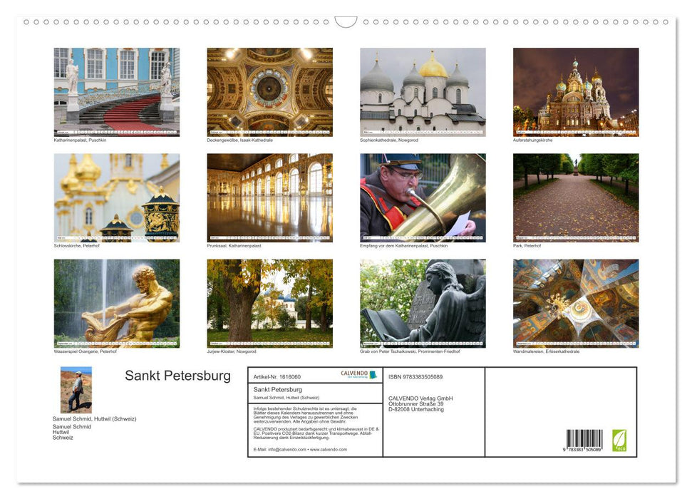 Sankt Petersburg (CALVENDO Wandkalender 2024)