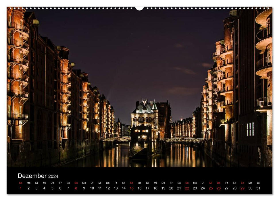 Mein Hamburg (CALVENDO Premium Wandkalender 2024)