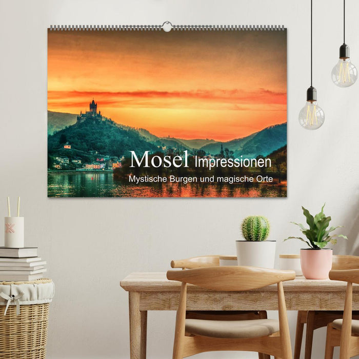 Mosel Impressionen Mystische Burgen und magische Orte (CALVENDO Wandkalender 2024)