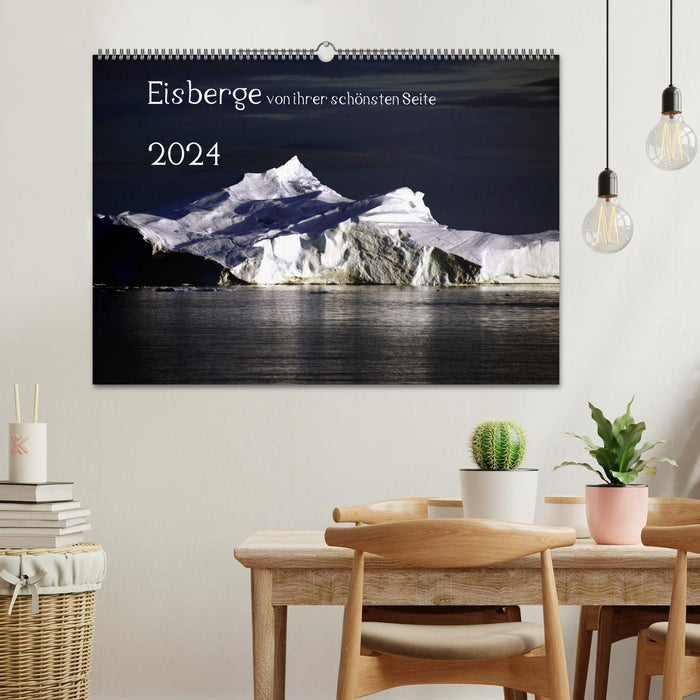 Les icebergs dans leur plus belle forme 2024 (Calendrier mural CALVENDO 2024) 