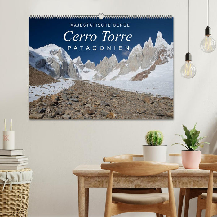 Majestic Mountains Cerro Torre Patagonia (CALVENDO Wall Calendar 2024) 