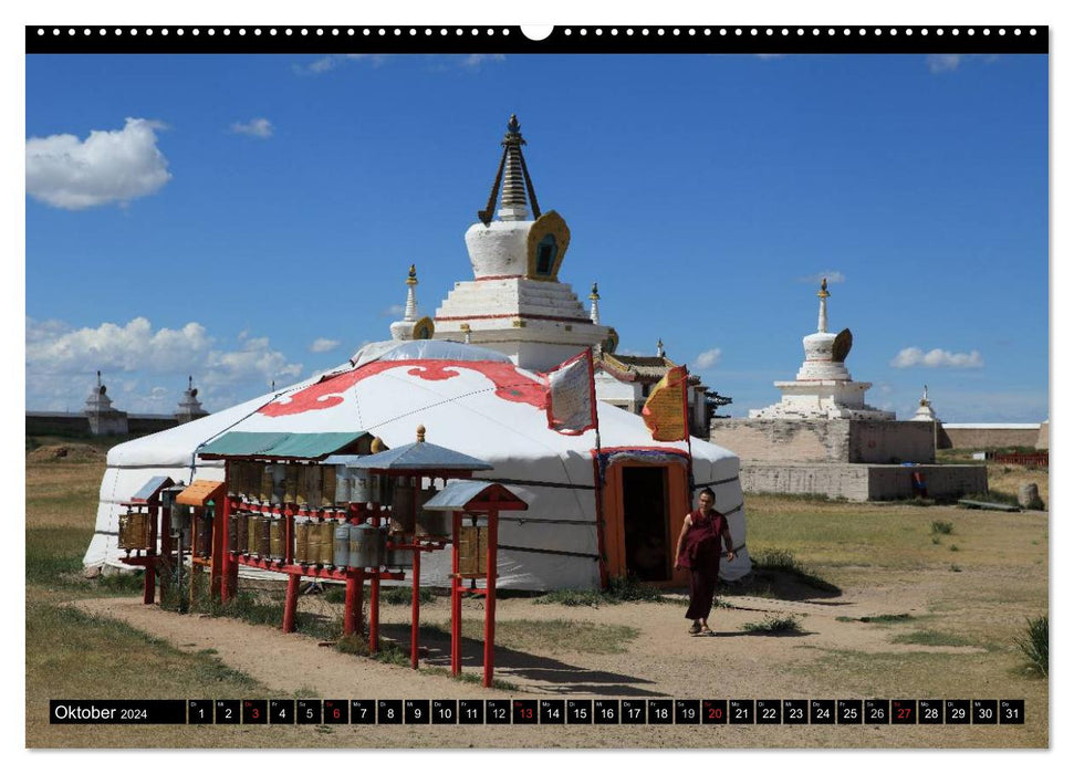 Die Mongolei das Land des Dschingis Khan (CALVENDO Wandkalender 2024)