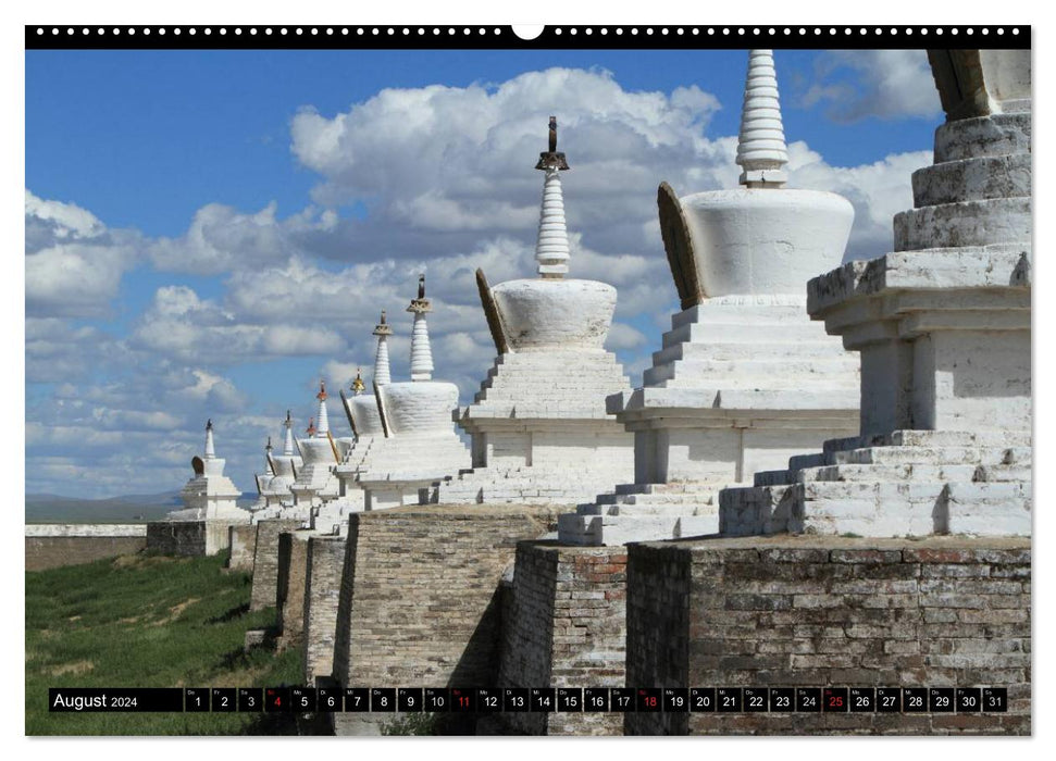 Die Mongolei das Land des Dschingis Khan (CALVENDO Wandkalender 2024)