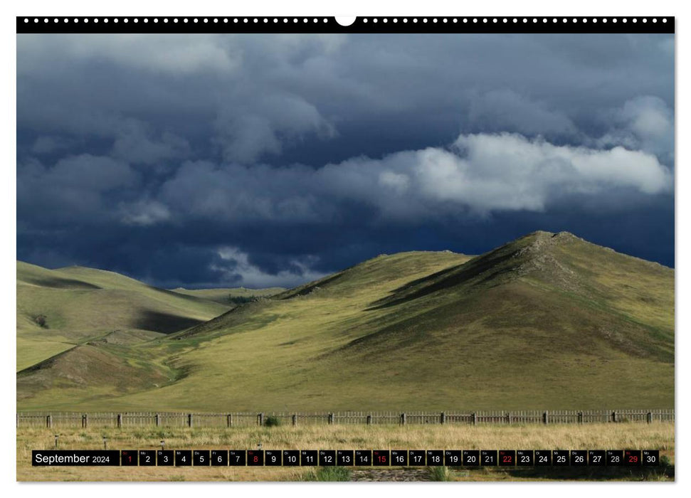 Die Mongolei das Land des Dschingis Khan (CALVENDO Wandkalender 2024)