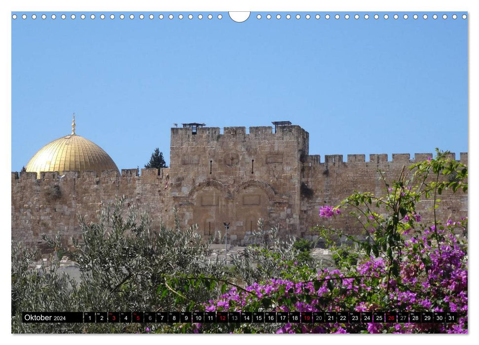 Jerusalem - die Goldene Stadt (CALVENDO Wandkalender 2024)