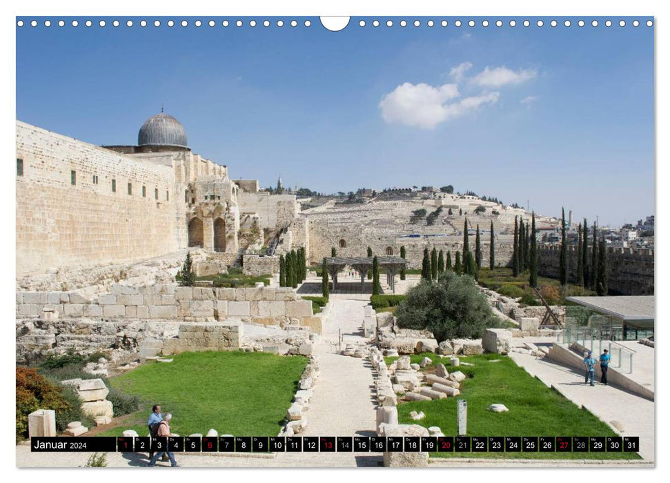 Jerusalem - die Goldene Stadt (CALVENDO Wandkalender 2024)