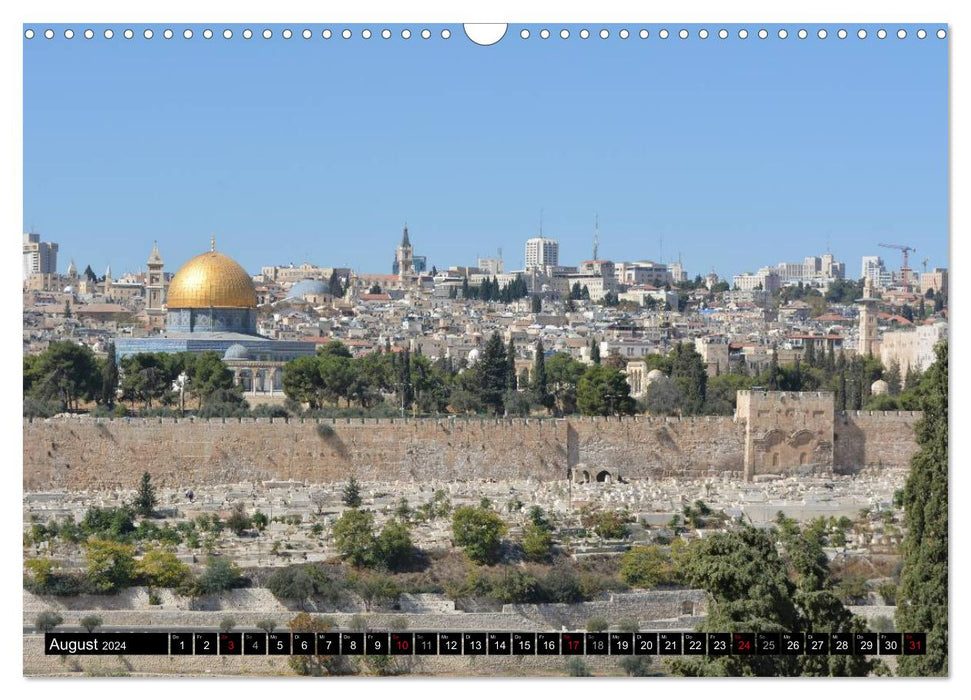 Jerusalem - die Goldene Stadt (CALVENDO Wandkalender 2024)