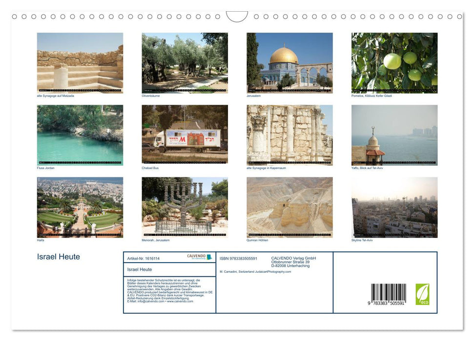 Israel Today (CALVENDO Wall Calendar 2024) 