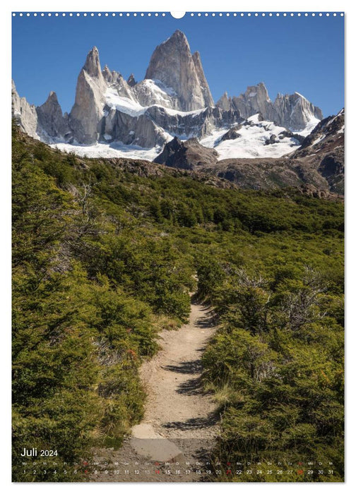 Majestätische Berge Cerro Fitzroy Patagonien (CALVENDO Wandkalender 2024)