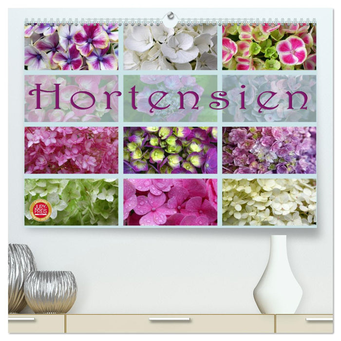 Hortensien / Geburtstagskalender (CALVENDO Premium Wandkalender 2024)