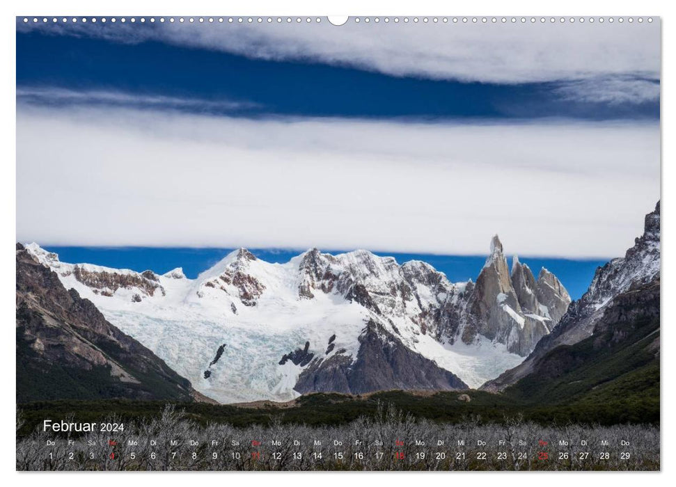 Patagonien: Atemberaubende Wolken und Berge (CALVENDO Wandkalender 2024)