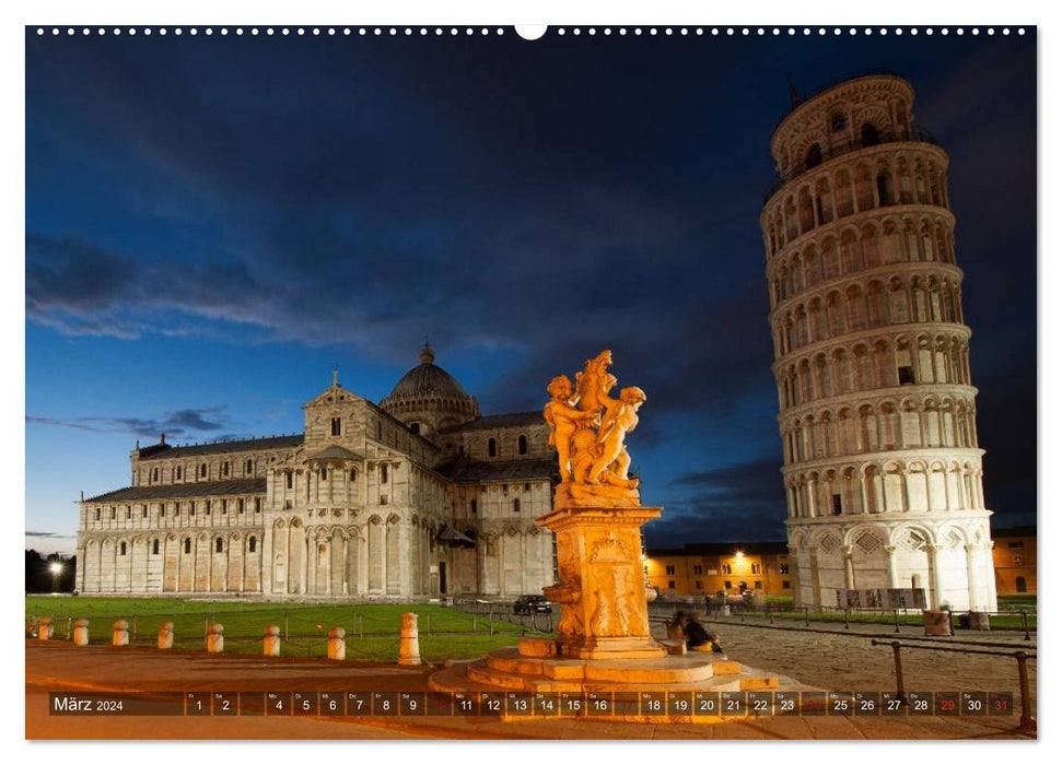 TOSCANE Au pays des cyprès (calendrier mural CALVENDO 2024) 