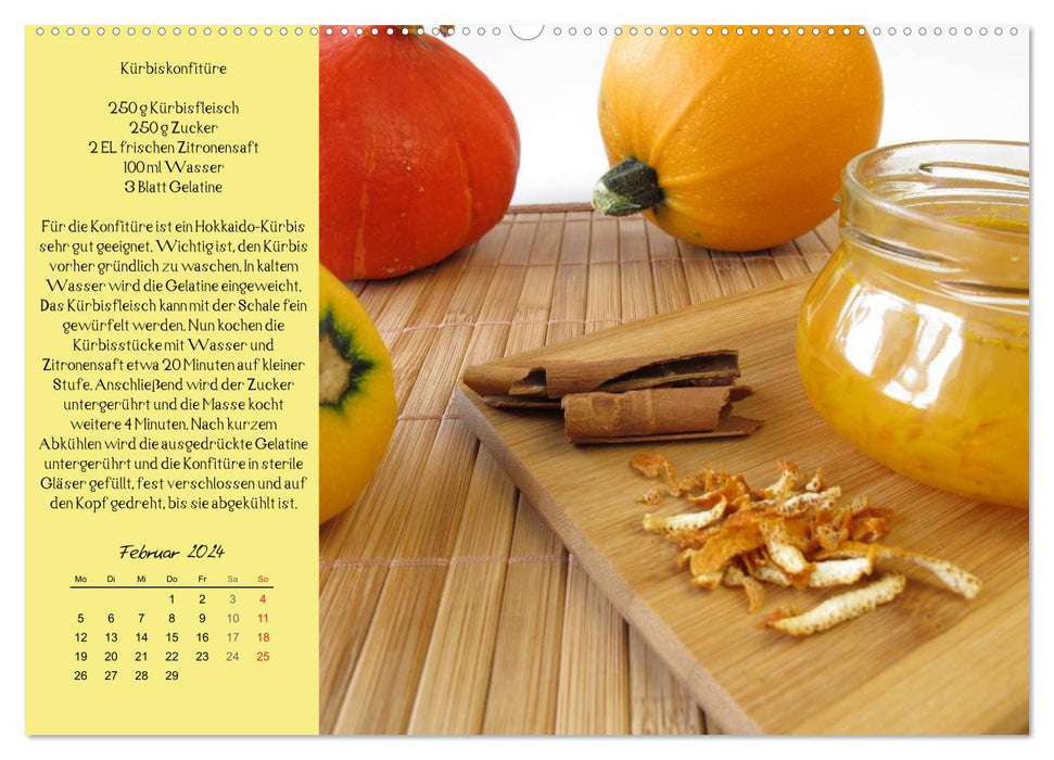 Ach, sind die süß! Rezepte zu Konfitüren, Fruchtaufstrichen und Gelees (CALVENDO Premium Wandkalender 2024)