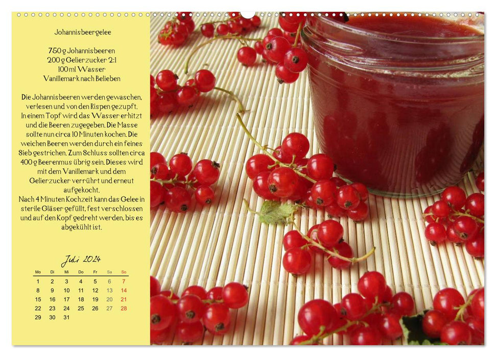 Oh, they're cute! Recipes for jams, fruit spreads and jellies (CALVENDO Premium Wall Calendar 2024) 