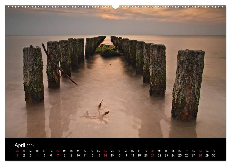 Unterwegs an der Küste der Ostsee (CALVENDO Wandkalender 2024)