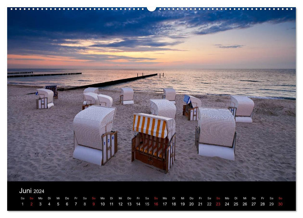 On the move on the coast of the Baltic Sea (CALVENDO wall calendar 2024) 