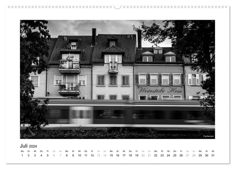 Schweinfurt noir et blanc (Calendrier mural CALVENDO Premium 2024) 