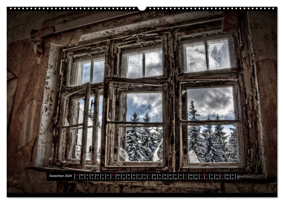 Lost Places, Vergessene Orte / AT-Version (CALVENDO Premium Wandkalender 2024)