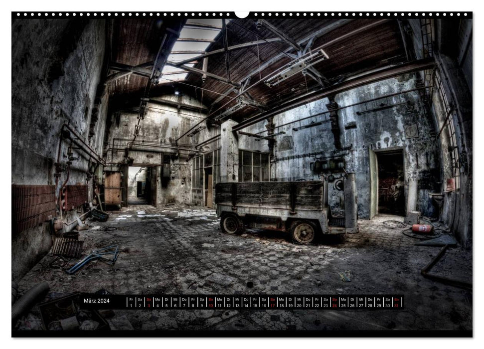 Lost Places / AT version (CALVENDO Premium Wall Calendar 2024) 