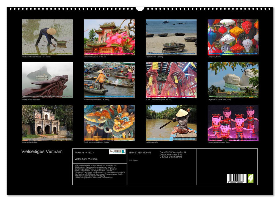 Versatile Vietnam (CALVENDO wall calendar 2024) 