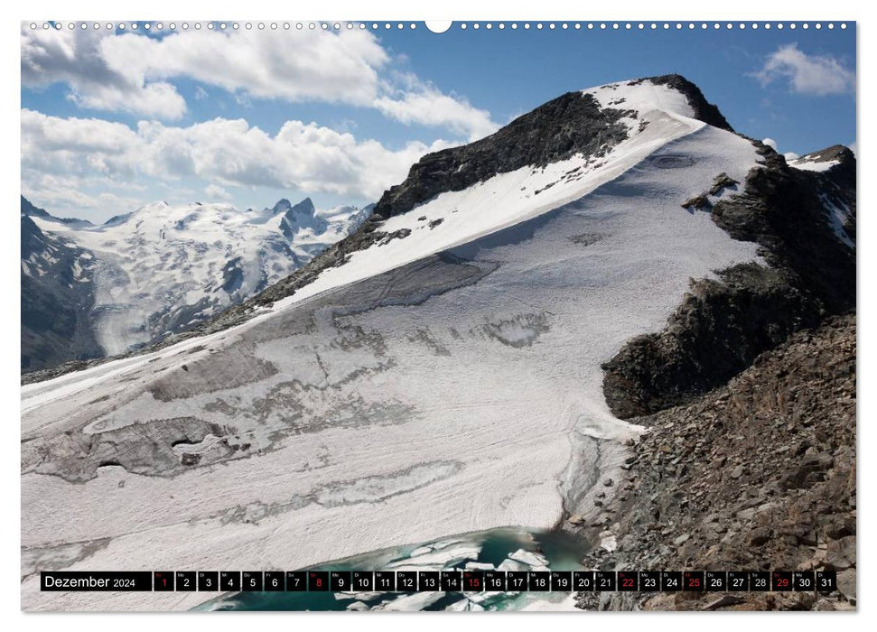 Montagnes suisses fantastiques - sommets et glaciers / version CH (Calendrier mural CALVENDO Premium 2024) 