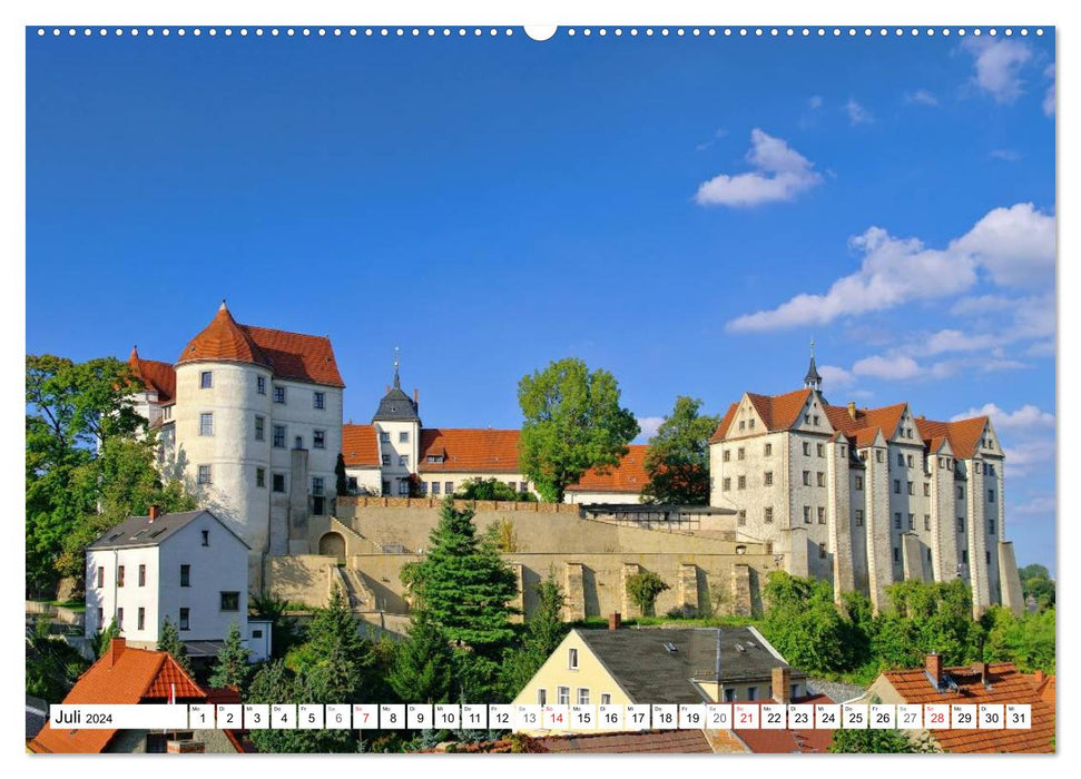 Palais et châteaux saxons (Calvendo Premium Wall Calendar 2024) 