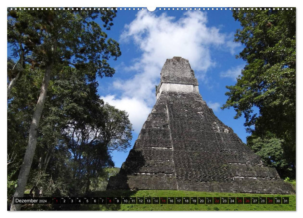Von Mayas und Azteken - Mexiko, Guatemala und Honduras (CALVENDO Wandkalender 2024)