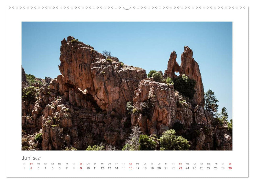 The beauty of Corsica (CALVENDO Premium Wall Calendar 2024) 