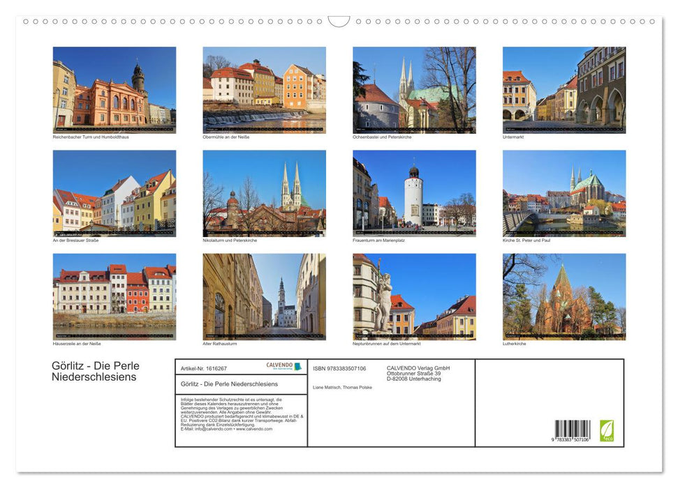 Görlitz - The Pearl of Lower Silesia (CALVENDO wall calendar 2024) 