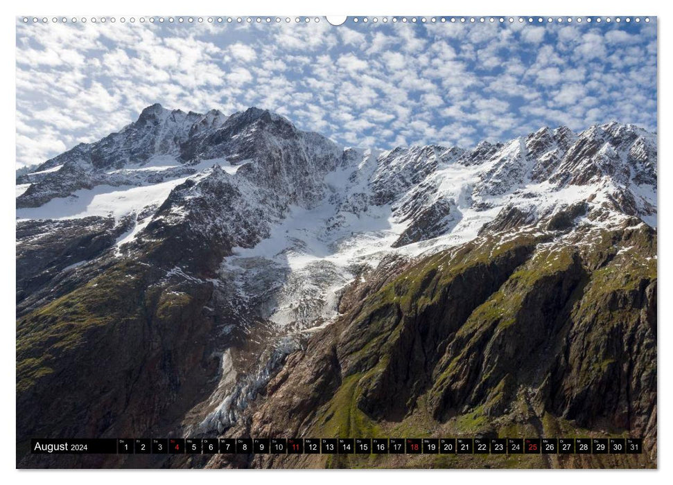 Fantastische Schweizer Bergwelt - Gipfel und Gletscher (CALVENDO Premium Wandkalender 2024)