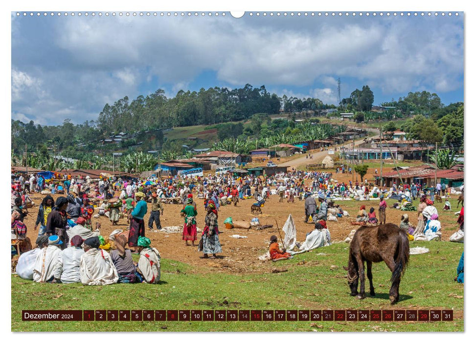 Äthiopien - 13 Monate Sonnenschein (CALVENDO Wandkalender 2024)