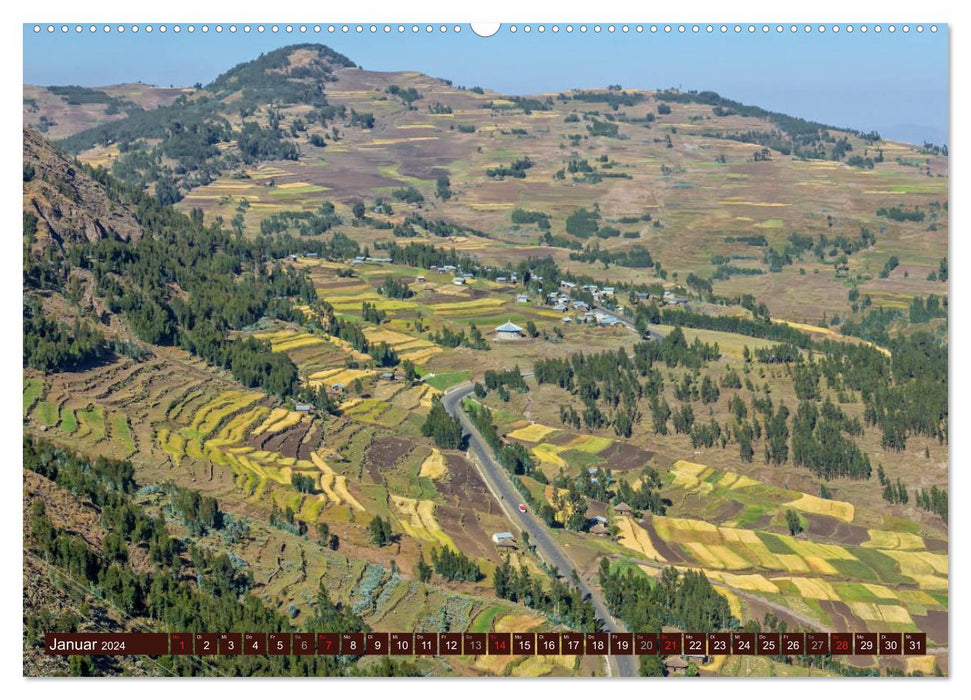 Ethiopia - 13 months of sunshine (CALVENDO wall calendar 2024) 