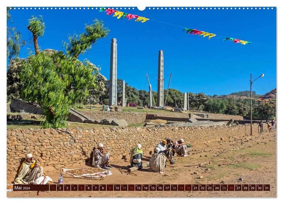 Äthiopien - 13 Monate Sonnenschein (CALVENDO Wandkalender 2024)