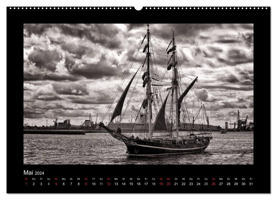 Segelschiffe auf der Ostsee (CALVENDO Premium Wandkalender 2024)