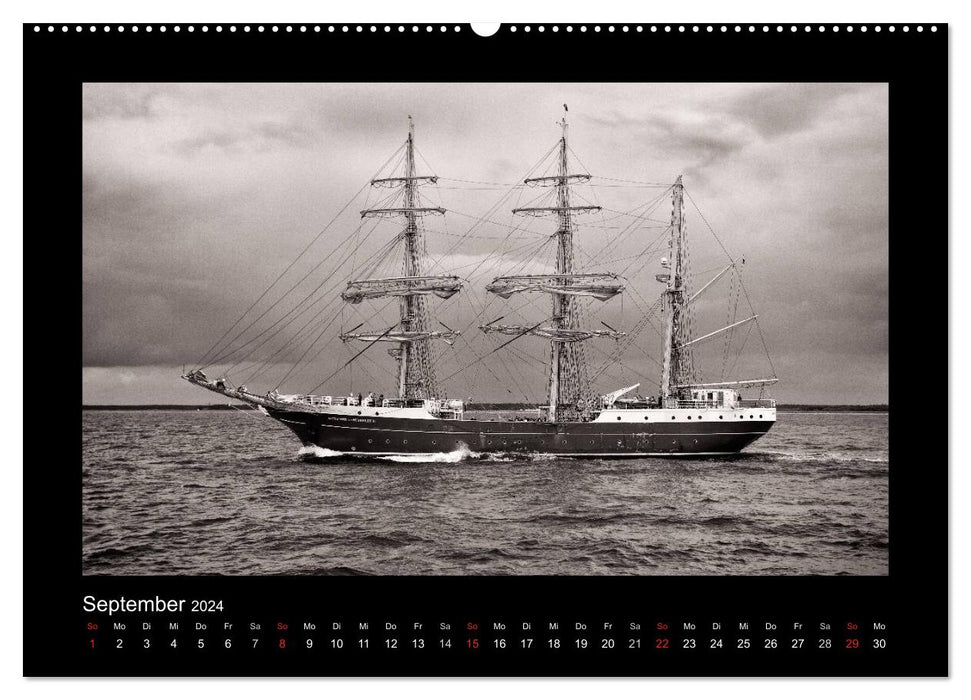 Sailing ships on the Baltic Sea (CALVENDO Premium Wall Calendar 2024) 