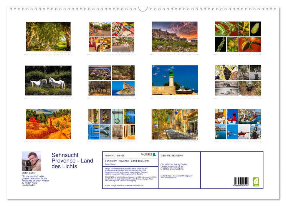 Longing Provence - Land of Light (CALVENDO wall calendar 2024) 