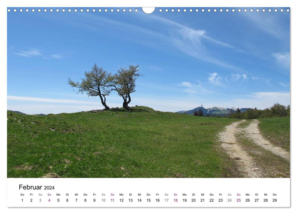 Jura Höhenweg 2024 (CALVENDO wall calendar 2024) 