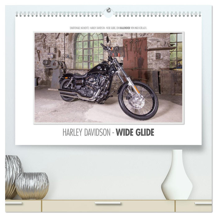 Emotionale Momente: Harley Davidson - Wide Glide / CH-Version (CALVENDO Premium Wandkalender 2024)