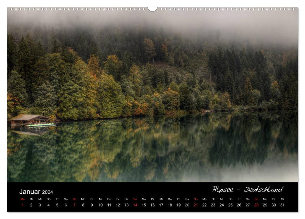 Unique nature - a journey through Europe's landscapes (CALVENDO wall calendar 2024) 