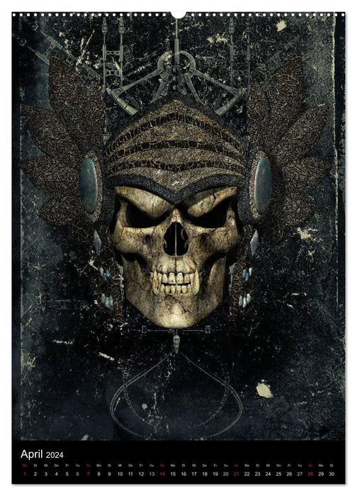 SOD - Skulls Of Death Vol. I - Skull Artworks (CALVENDO Wall Calendar 2024) 