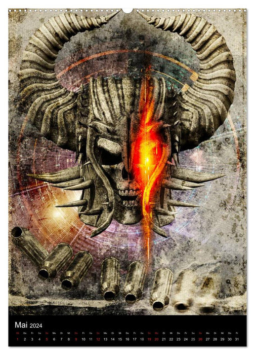 S.O.D. - Skulls Of Death Vol. I - Totenkopf Artworks (CALVENDO Wandkalender 2024)
