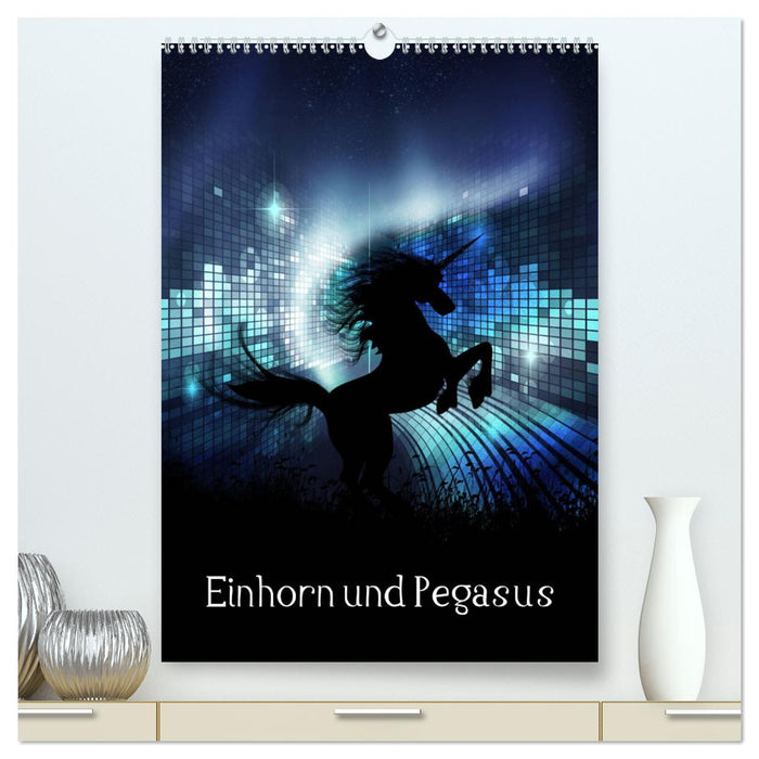 Einhorn und Pegasus (CALVENDO Premium Wandkalender 2024)