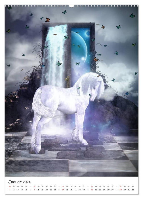 Unicorn and Pegasus (CALVENDO Premium Wall Calendar 2024) 