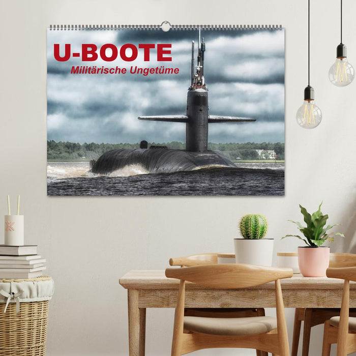 U-Boote - Militärische Ungetüme (CALVENDO Wandkalender 2024)