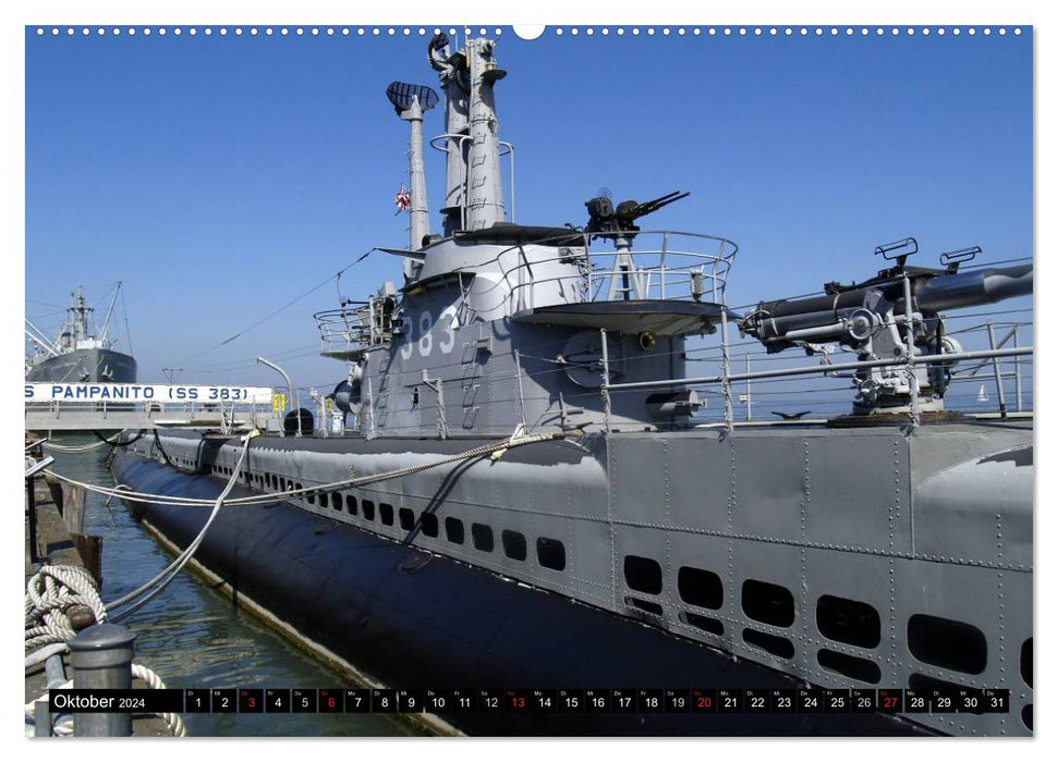 Submarines - Military Monsters (CALVENDO Wall Calendar 2024) 