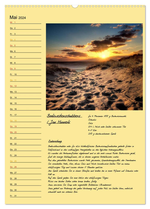 East Frisia - appetite for more / birthday calendar (CALVENDO wall calendar 2024) 