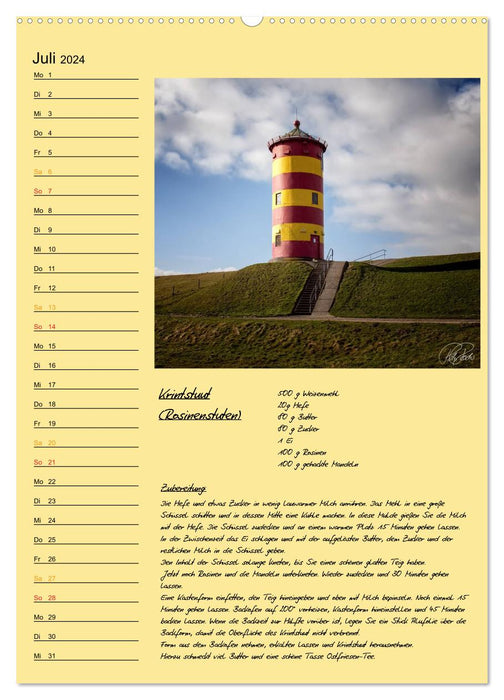East Frisia - appetite for more / birthday calendar (CALVENDO wall calendar 2024) 