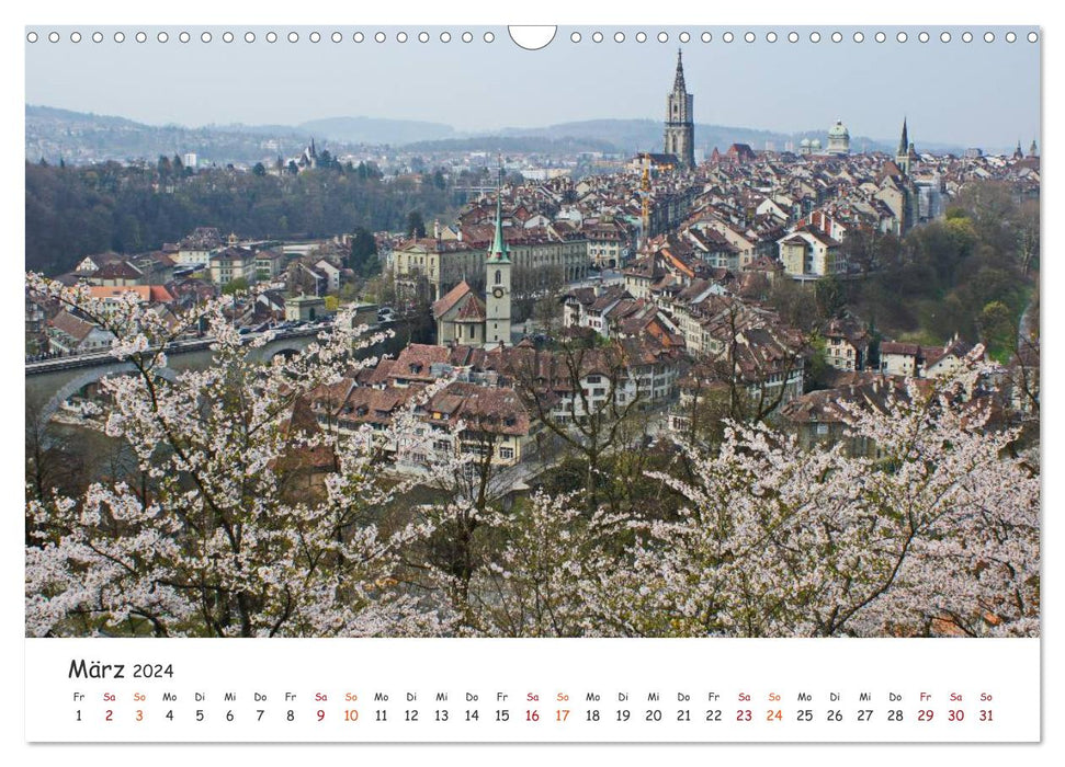 Bern... / See and experience / Photographic city tour (CALVENDO wall calendar 2024) 